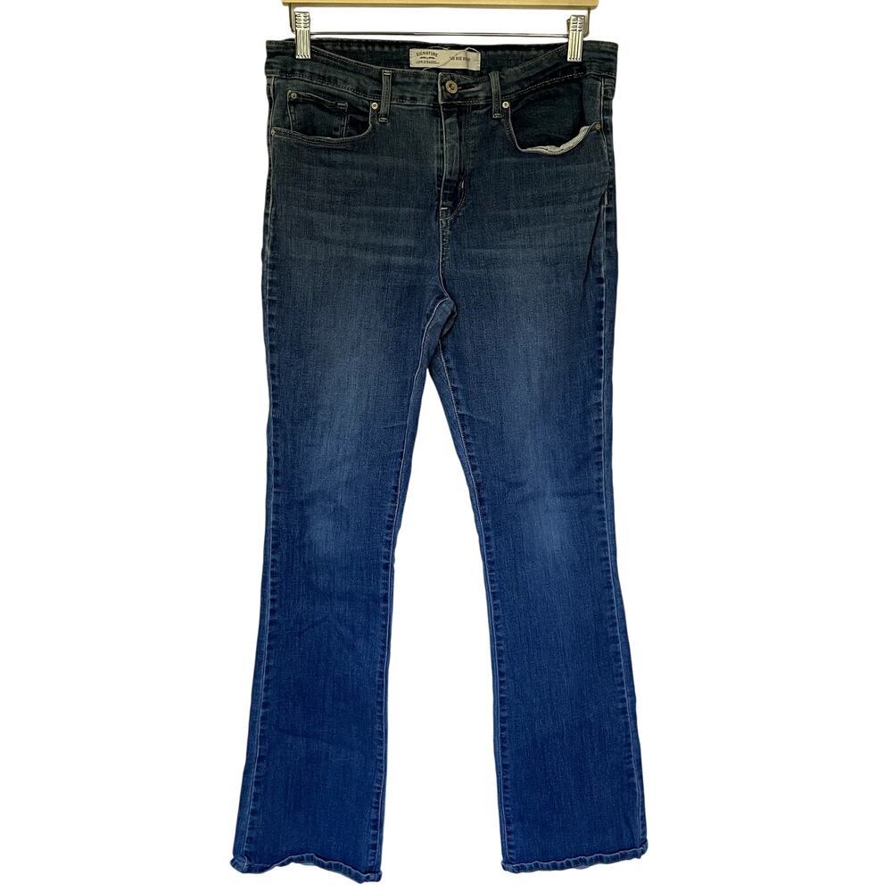 Levi Strauss signature blue denim jeans mid rise bootcut men's size 31 jeans